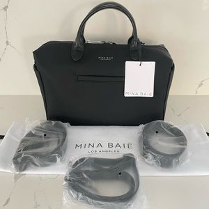 ❣️SOLD❣️ Mina Baie Nylon Emmy Mini - Black & Gunmetal